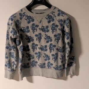 The North Face Blue Floral Crewneck Sweater